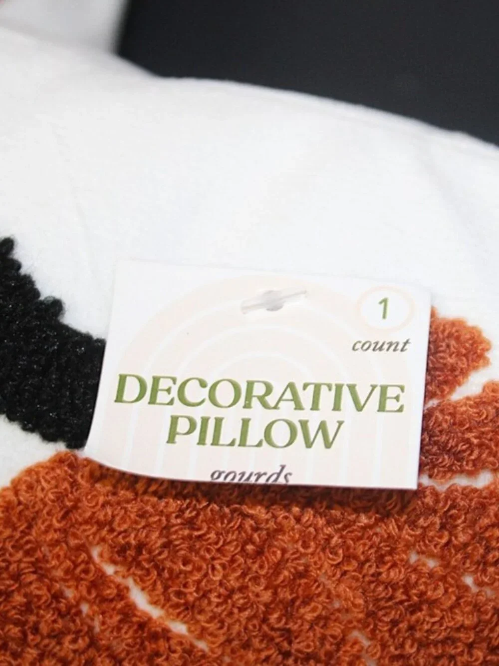 2 Embroidered Thanksgiving Throw Pillows Pumpkins Gourds Harvest 14x14 2024 NEW